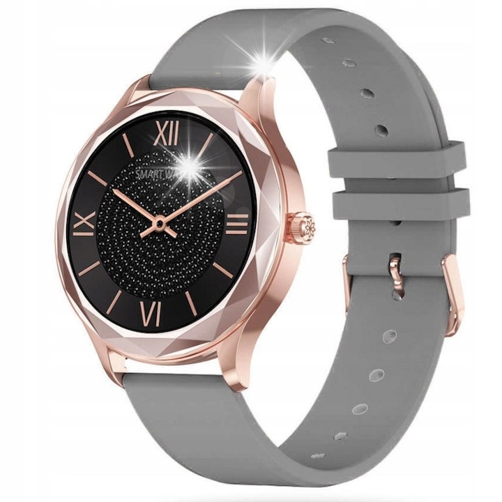Smartwatch barbati Gravity GT6-2, 1,96", 24 moduri sportive, monitorizare somn