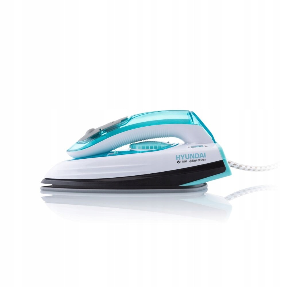 Fier de calcat turistic, Hyundai, ceramica, 1200W, abur, albastru, 19.5x10x9cm