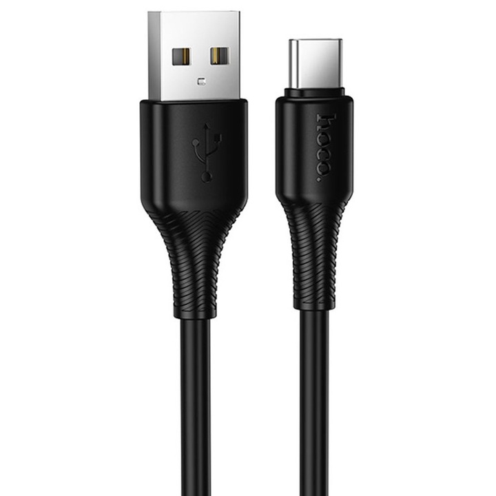 Cablu Date si Incarcare Hoco X120 USB-A la USB-C 3A, 1m, Negru
