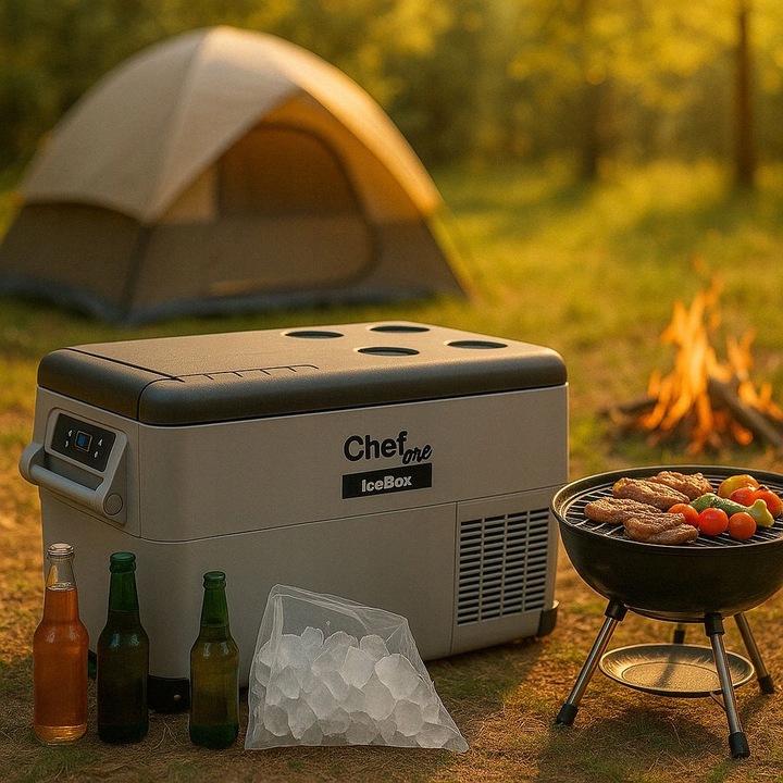 ChefOne CF35 autós hűtőszekrény, 30,6L, -20 és +20°C között, 12V/230V ...