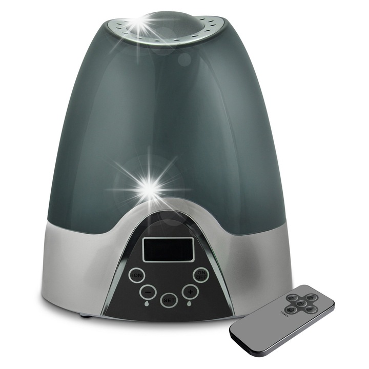 Овлажнител sanico, модел Symphony, йонизатор, 3,5л, графит, 259x195x305мм