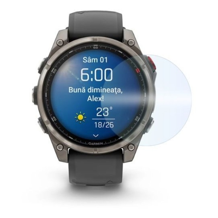 Folie protectie, hidrogel, pentru Garmin Fenix 8 Pro, 51 mm, protectie ecran, regenerabila