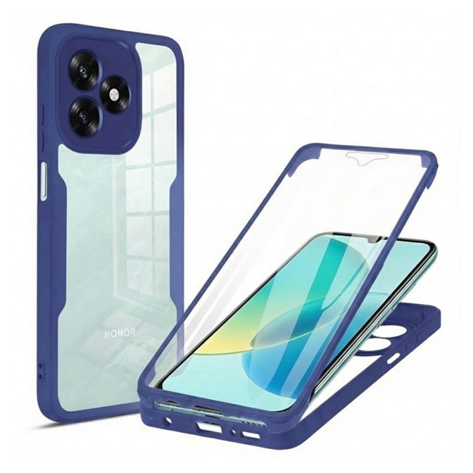 Husa Upzz® ColorVerse 360 + Screen Protector Compatibila Cu Honor X5c Plus - Blue