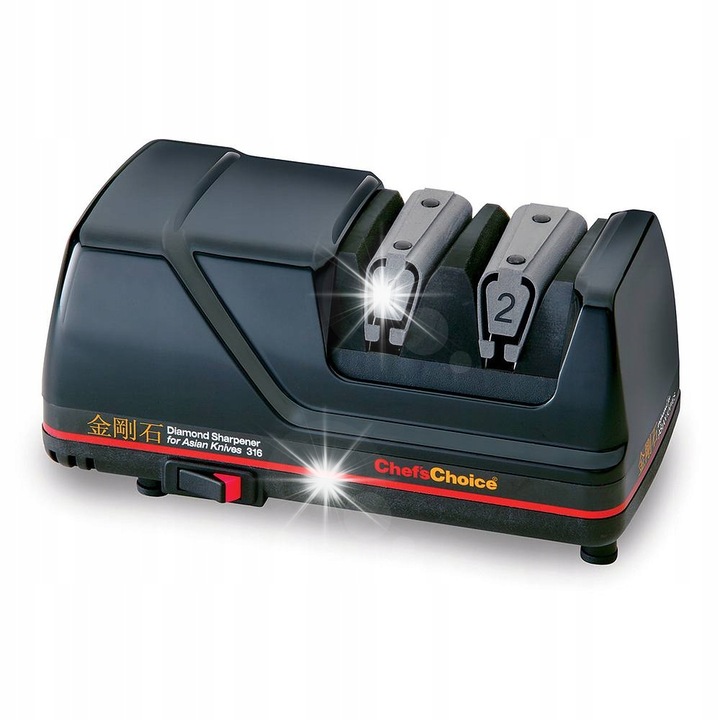 Електрическа точилка за ножове Chef's Choice, диамантена, черна, 11,1x10,7см