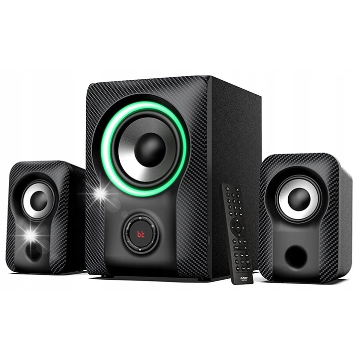 Boxe PC Fenda F590X 2.1 cu subwoofer, Bluetooth, USB, 120W, 20,5x26 ...