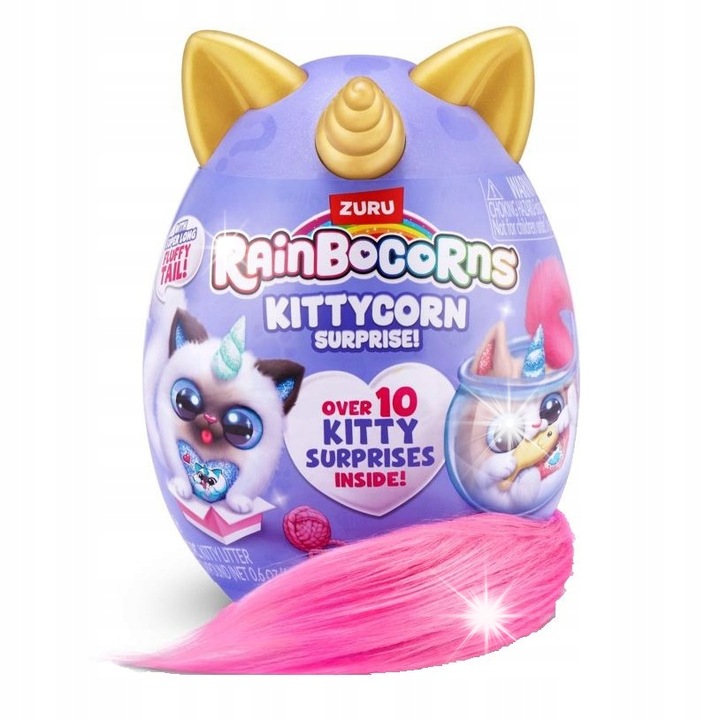Zuca Rainbocorns Kittycorn, Kittylitter, мини фигурка, 3+ години