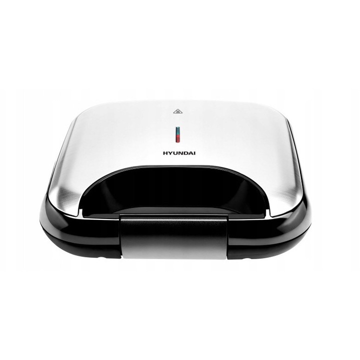 Opiekacz sandwich Hyundai, 750W, 2 canase, inox, negru