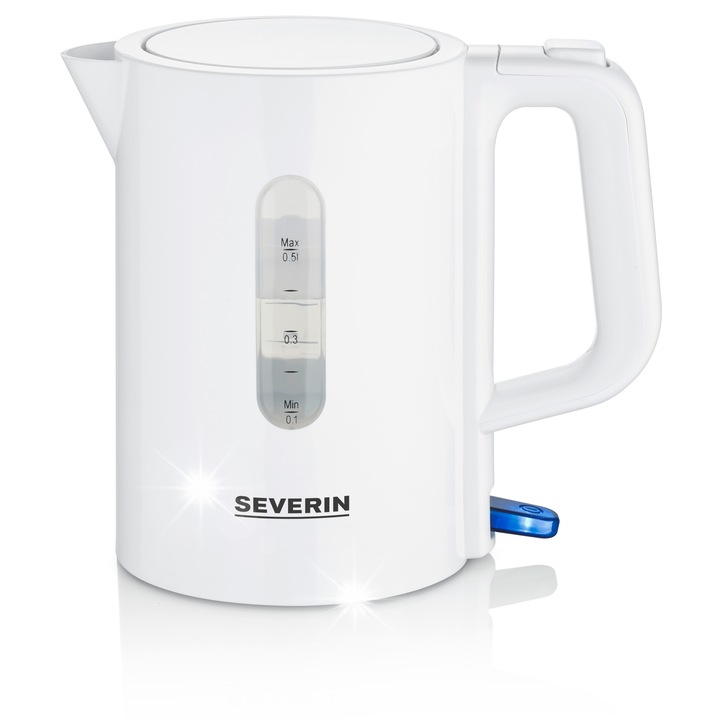 Fierbator electric Sencor SWK 1024RD 1L 2200W, rosu, cu filtru detasabil si baza 360°