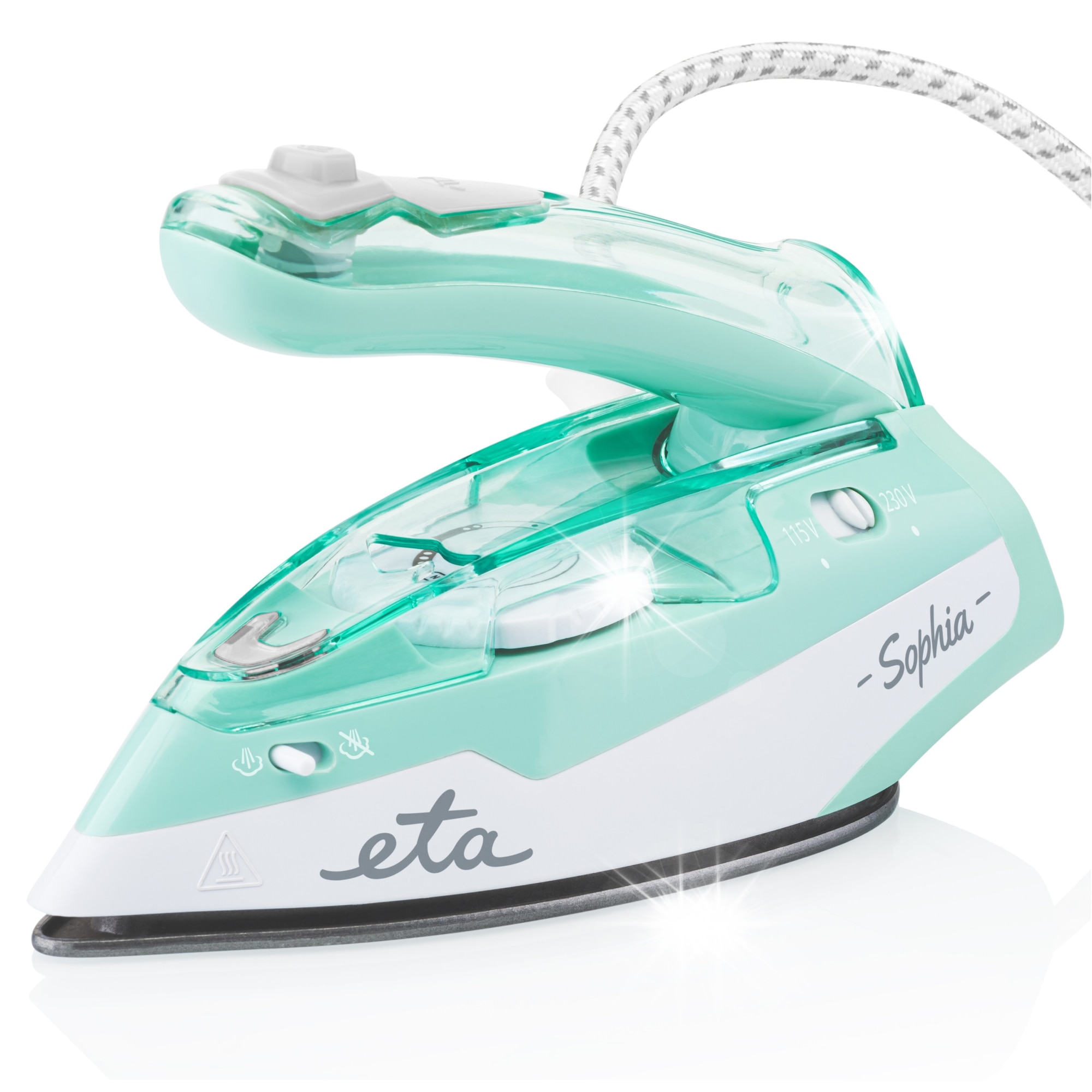 Fier de calcat turistic ETA Sophia 127190000, 1100W, ceramica, 50g/min, 80ml, 110V-240V