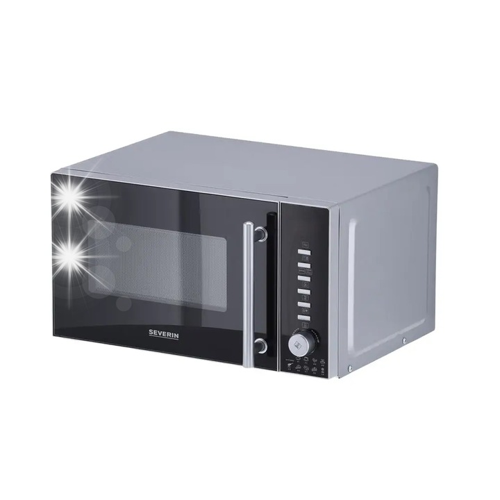 Cuptor cu microunde Severin MW 7771 combinat 20l 700W, negru, argintiu