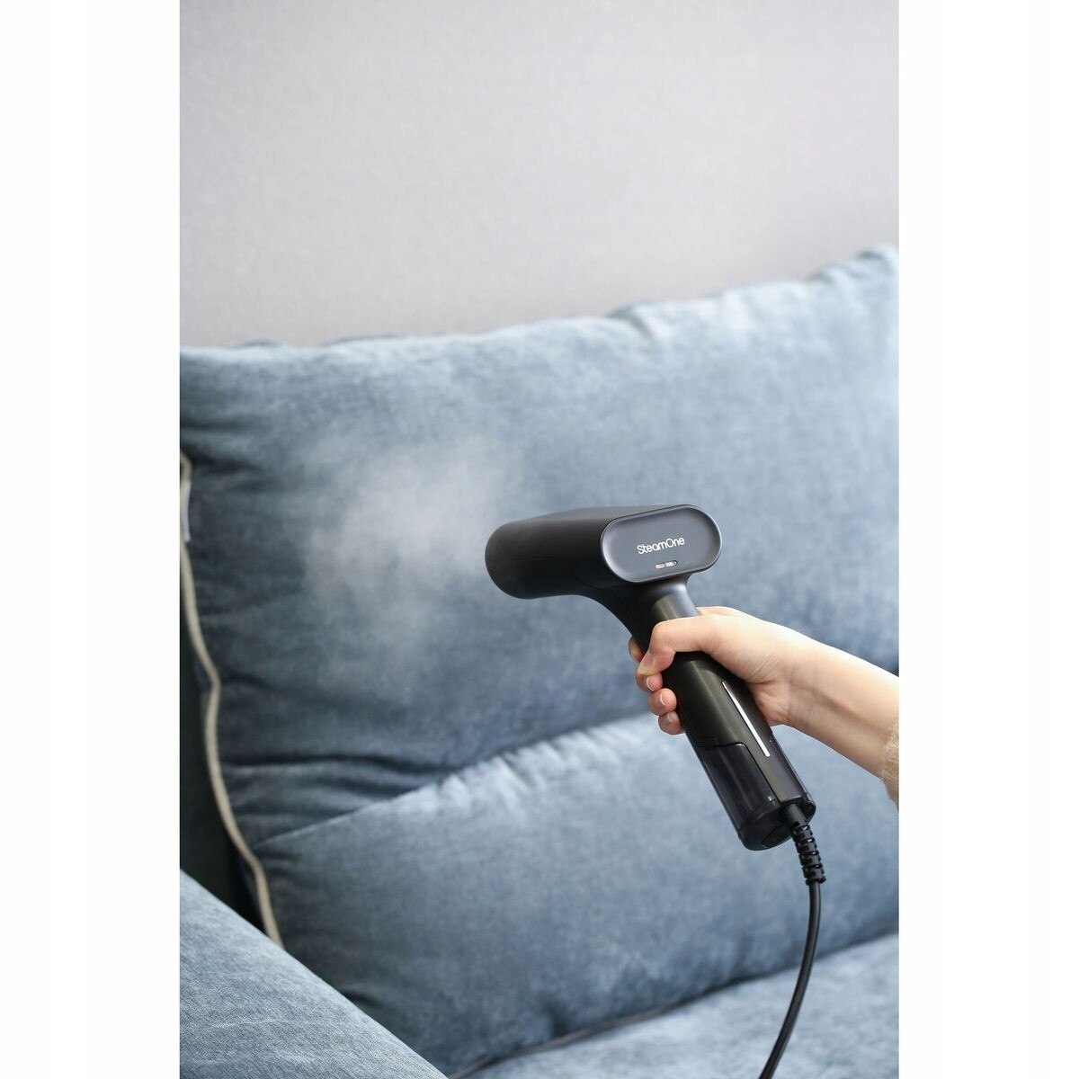Parownica SteamOne EUDTC75B, 1600W, 0,075l, abur continuu 25g/min, neagra, 363x134x183mm