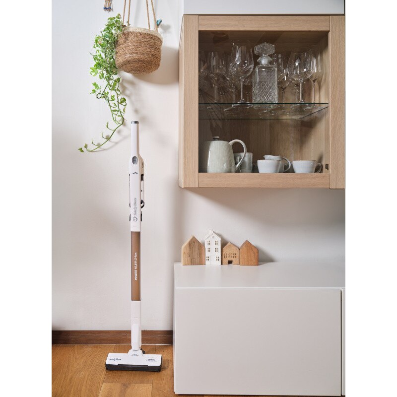 Aspirator vertical fara fir 2 in 1 ETA Handy Home 5428 90000, Li-Ion 10.8 V, Motor BLDC 120W, Filtru HEPA, LED, Autonomie 25 min, Alb