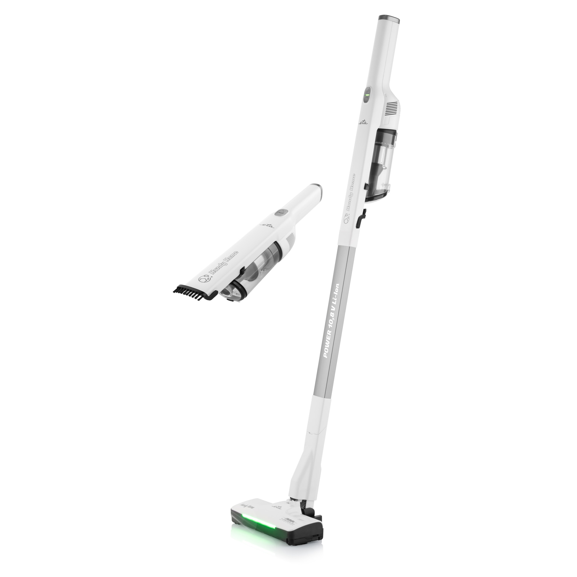 Aspirator vertical si manual ETA 2 in 1, 120W, alb, set cu accesorii, greutate 0,5kg