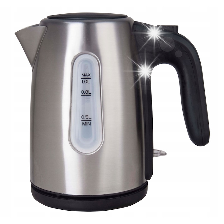 Fierbator turistic pliabil Adler 0,6L, 750W, silicon, negru