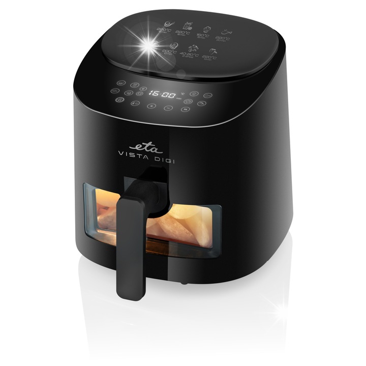 ETA Vista Digi olajmentes fritőz, 4,3l, 8 program, hőmérséklet 40-220C, fehér, 26,8x34x26cm