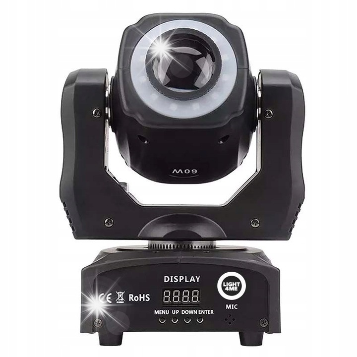 LED прожектор Light4Me Mini Spot 60 Ring, 12 диода RGB, 90W, 33x22x34см