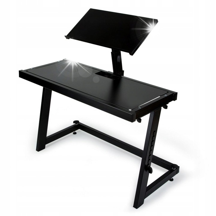 DJ mobil állvány Stand4Me DJ Mobile Pro, 100x45cm, 70-93cm, tömör, állítható pulttal