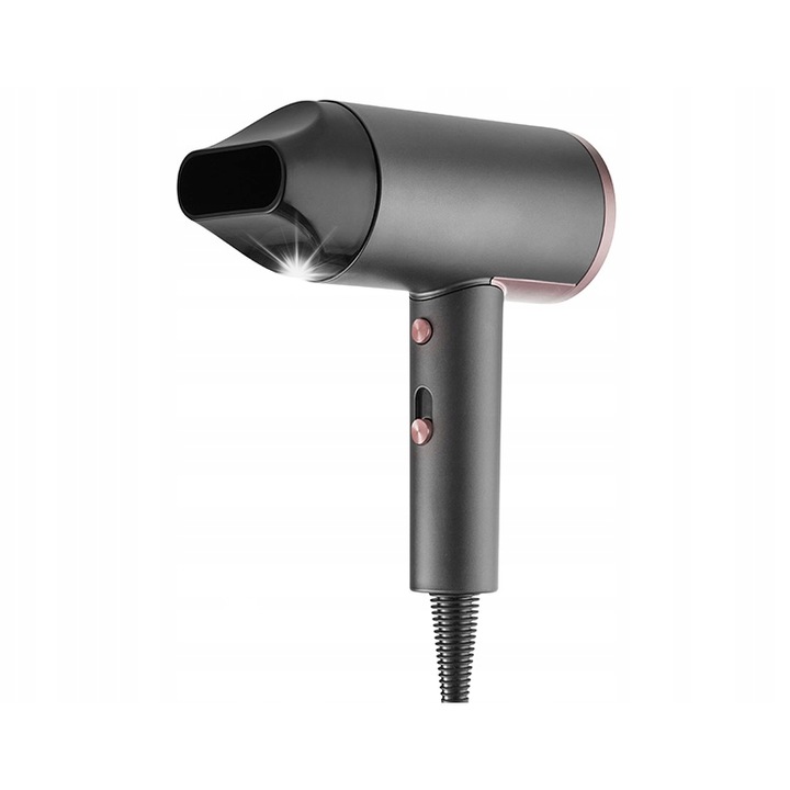 Сешоар Lafe Sleek & Shine, 1800-2200 W, 2 нива, функция студен въздух, въртящ се концентратор, черен