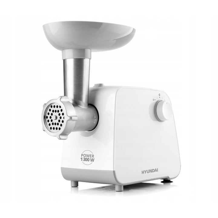 Месомелачка Hyundai MG 740, 1300W, 3 в 1, бяла, компактна