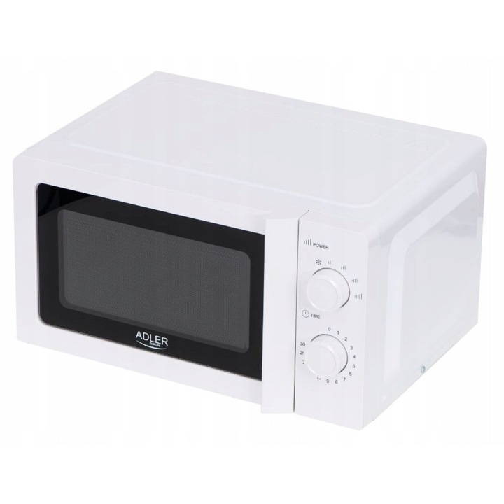 Cuptor cu microunde Adler, 700W, 20L, alb