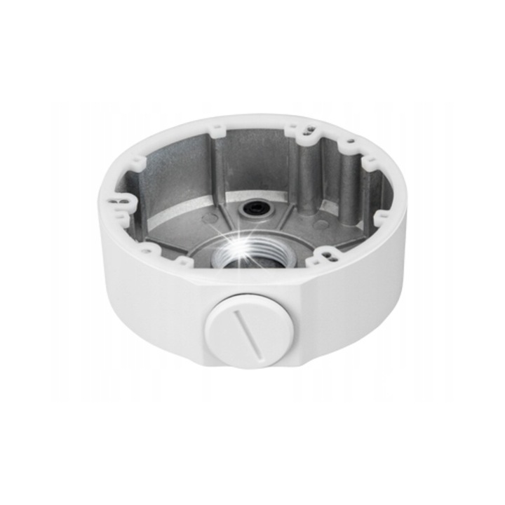 BCS megfigyelő kamera tartó adapter, BCS-P-A173, falra vagy mennyezetre, tartós fém, IP66, fehér