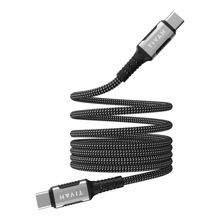 HAVIT CB6297 mágneses adatkábel, USB-C, 1m, 60W, fekete