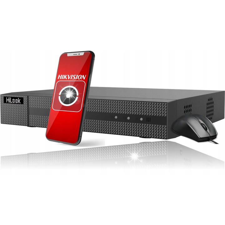 Rejestrator DVR 4CH 5MP Hilook, 4 canale, detectie miscare, compresie H.265, 10TB