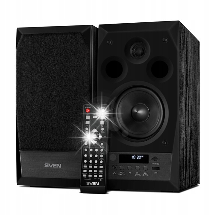 Sven MC-10 PC hangszóró, 2.0, Bluetooth, fekete, 50W