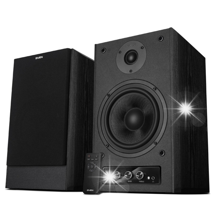 SVEN MC-30 PC hangszórók, 200W, Bluetooth, fekete, 225x255x355mm