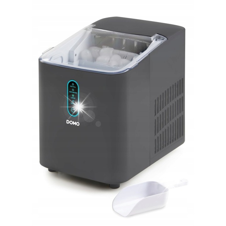 Masina de gheata compacta Hyundai HYUICEM12, 12 kg/24h, 9 minute, alb, 20,6x26,8x28,2 cm