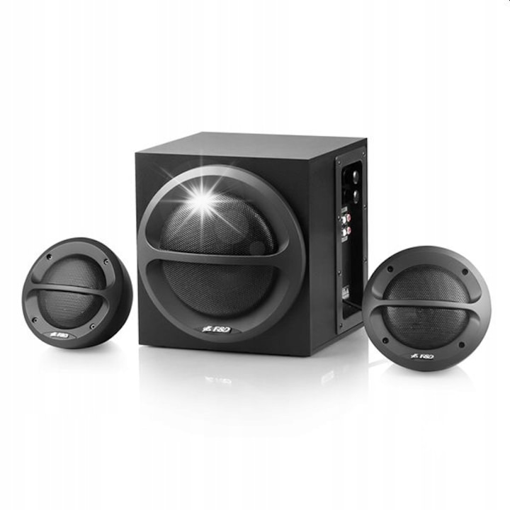 Boxe PC SVEN SPS-585, 20W, MDF, negru, 123x210x160mm
