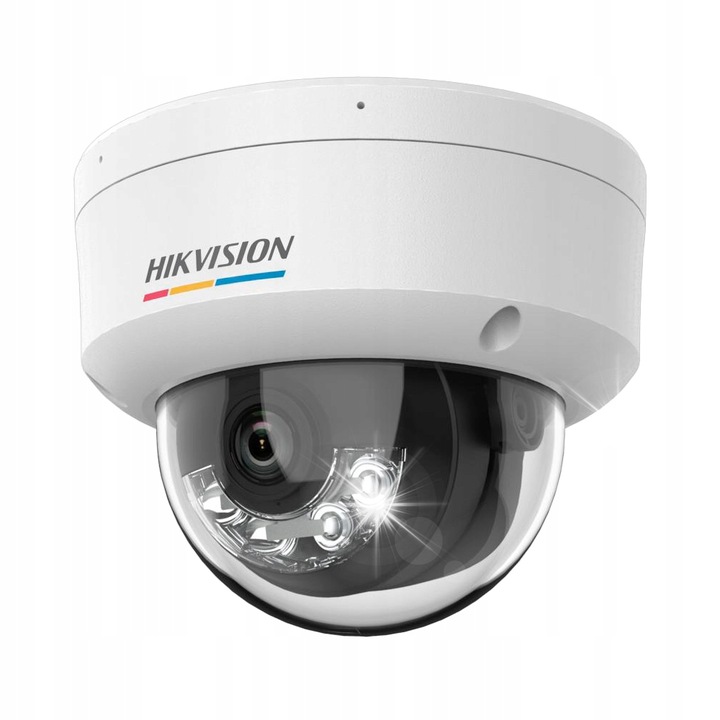 IP камера за видеонаблюдение Hikvision DS-2CD1127G2H-LIU, 2 мегапиксела, 2,8 мм обектив, ColorVu, нощно виждане 30 м, IP67, IK08