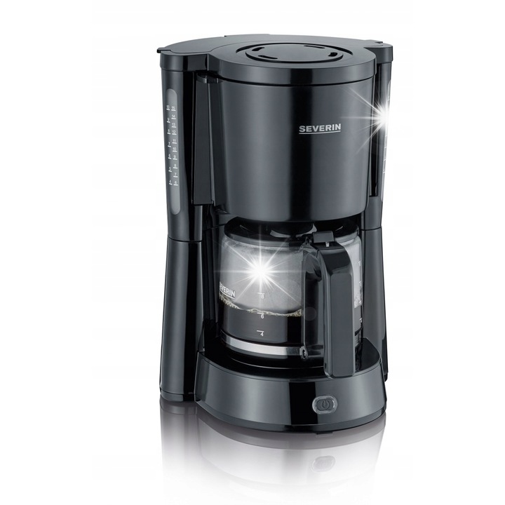 Cafetiere programabila Homtone, 12 cani, 1,8L, 3 niveluri de temperatura, functie de curatare automata, 26,5x19,9x34,5cm
