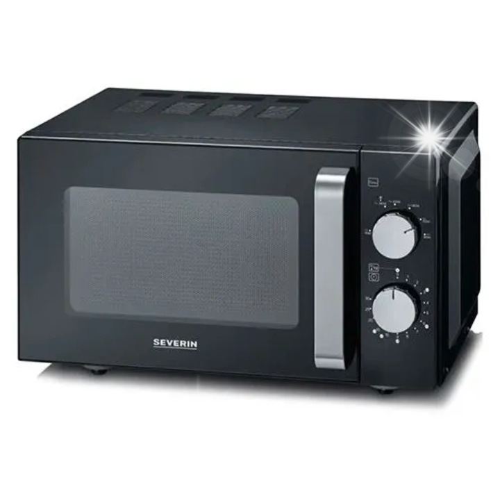 Cuptor cu microunde Severin MW 7761, 20 l, 1000 W, negru, 395x465x275mm