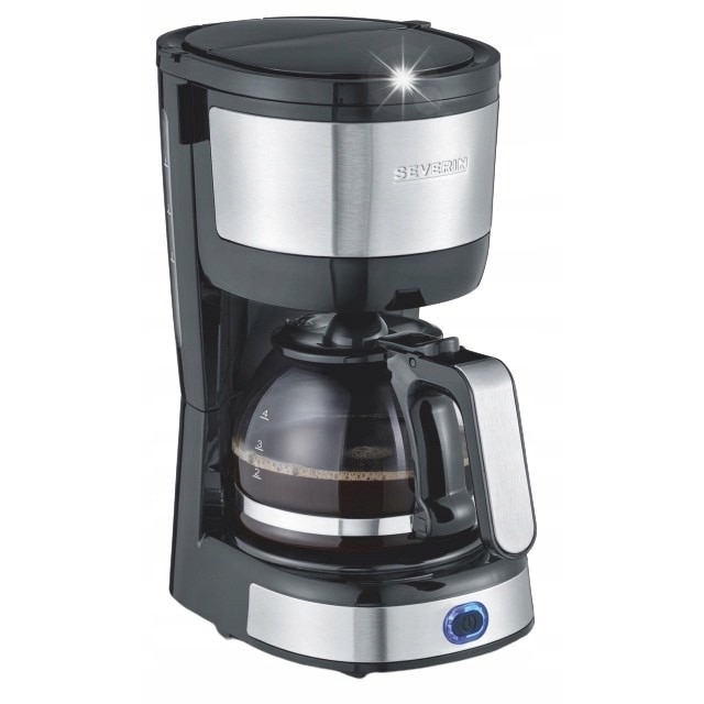 Cafetiere SEVERIN KA 4819, 4 cani, negru-argintiu, 750W, mecanic