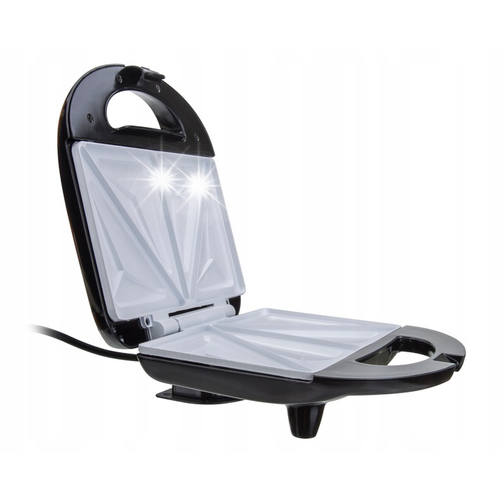 Aparat sandwich Gallet, inox, 750W, 9x23x22,5cm, in set cu instructiuni