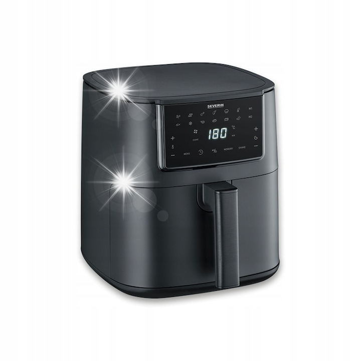 Friteuza Fritel FryTastic 5150, 3200W, 3L, sistem de prajire dublu, culoare gri