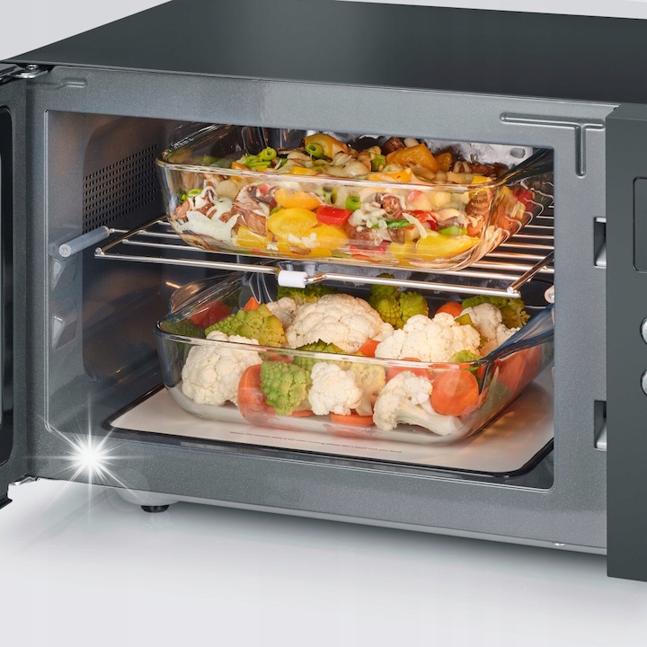 Cuptor cu microunde Caso MCG25, 3 in 1, 900W, 25L, functie de grill, ceramic, 48x49x28,5cm