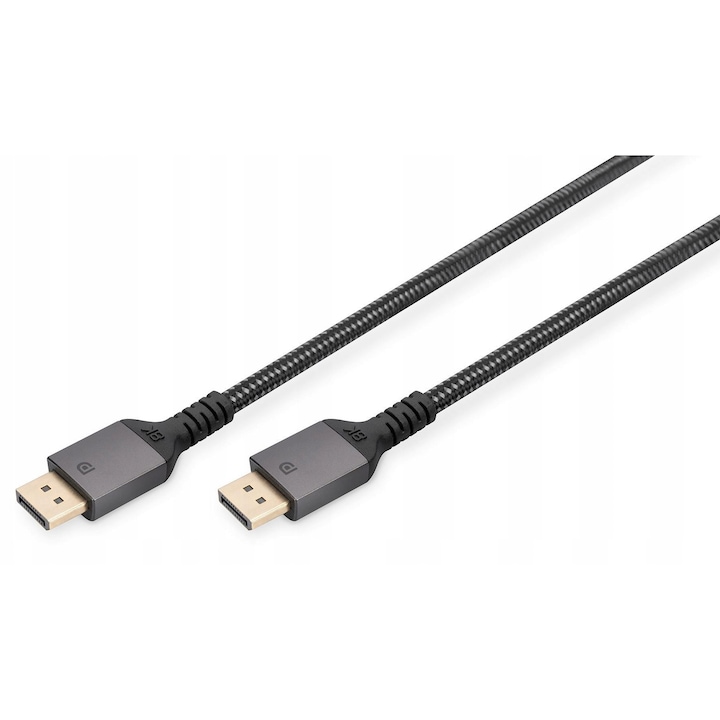 Свързващ кабел, DisplayPort 8K, Digitus, 3м, черен, стандарт 1.4