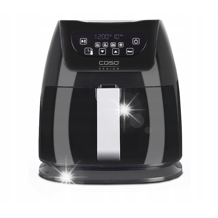 Friteuza cu aer cald, Heckermann 2100W, capacitate 7L, cu panou tactil, inox