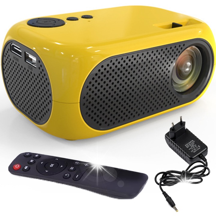 LOGIT hordozható videoprojektor, 3000 lumen, HDMI/USB, 136x88x57mm, fekete