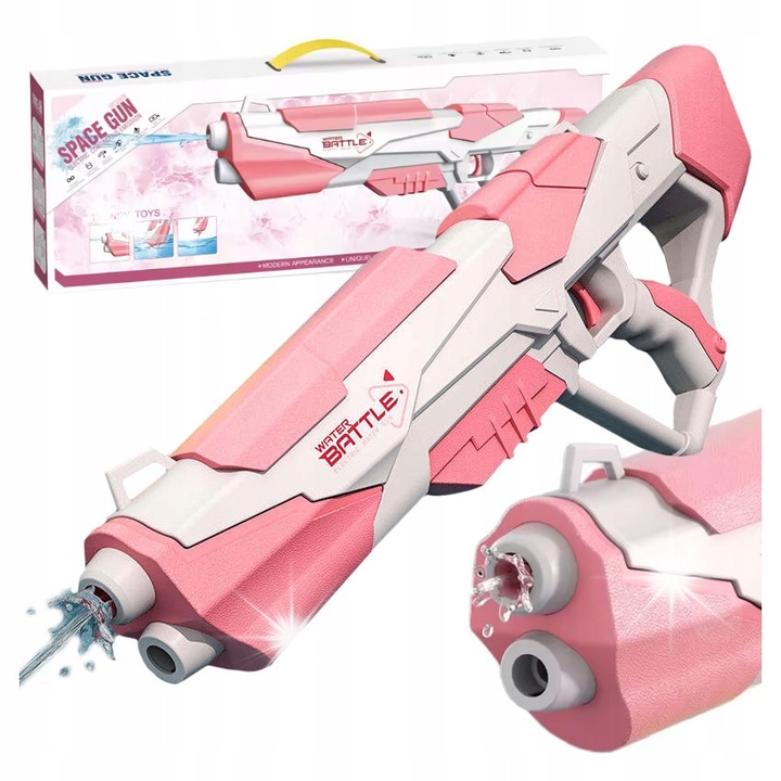 Електрически пистолет за вода, click4TOYS, 54,5x20x7cm, батерия 500mAh, резервоар 400ml, за деца 3+