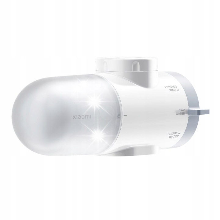 Система за филтриране на вода от чешмата Xiaomi Faucet Water Purifier, 5 степени, 4 включени филтъра, 145,7x66x67mm, бяла
