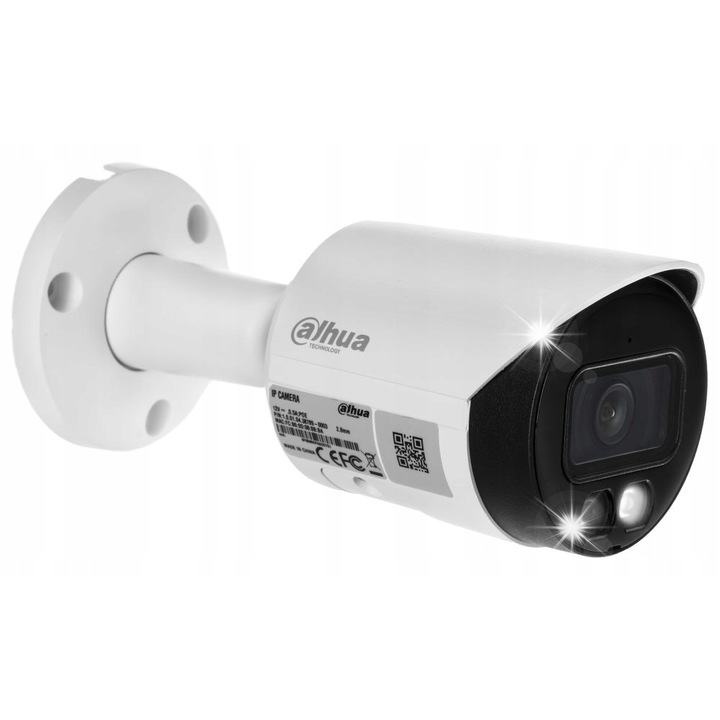 Камера за наблюдение Dahua, 4K Ultra HD, 2.8mm, бяла, 166.2x70x70mm