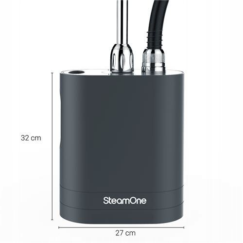 Parownica verticala SteamOne UNILYS 2, 2000W, 42g/min, gri inchis, 27x15x38cm
