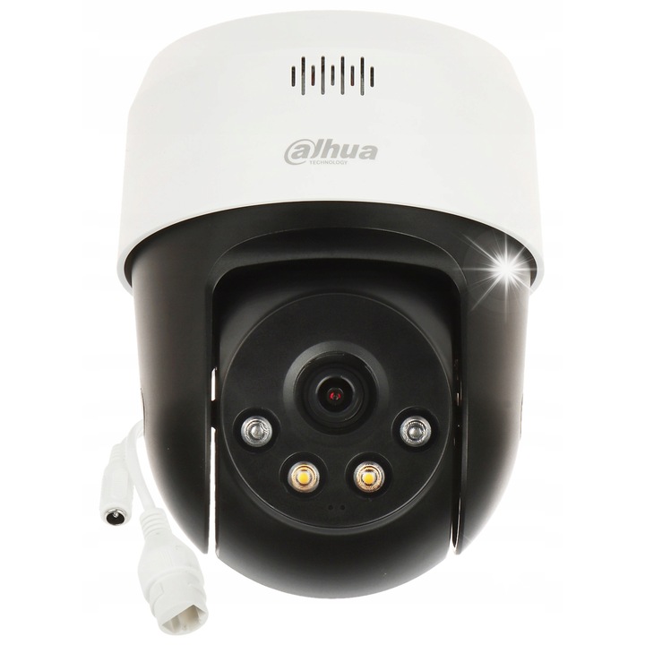 Бърза IP камера за видеонаблюдение, Dahua, SD2A500NB-GNY-A-PV, 5 Mpx, 4 мм, бяло + черно, IP66, 111x140.5мм