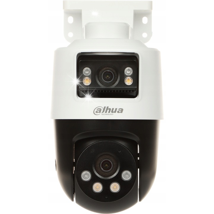 Ротационна IP камера за наблюдение Dahua SDT2A200-2F-NB-A-PV, 1080p, Smart Dual Light, бяла + черна, 110x159x210mm