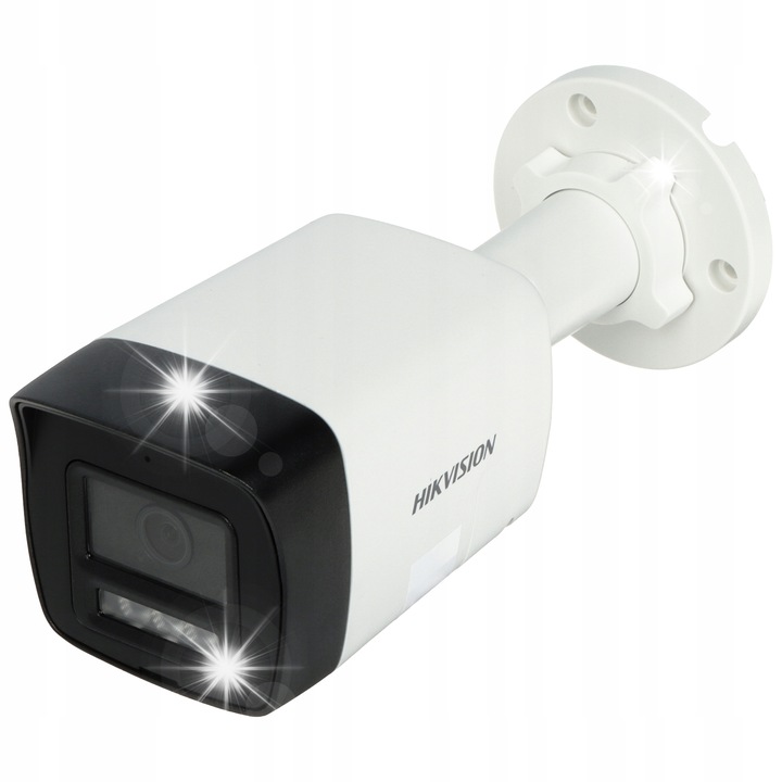 IP камера Hikvision DS-2CD1043G2-LIUF/SL, 4 Mpx, Smart Hybrid Light, бяла, 179x67x69mm
