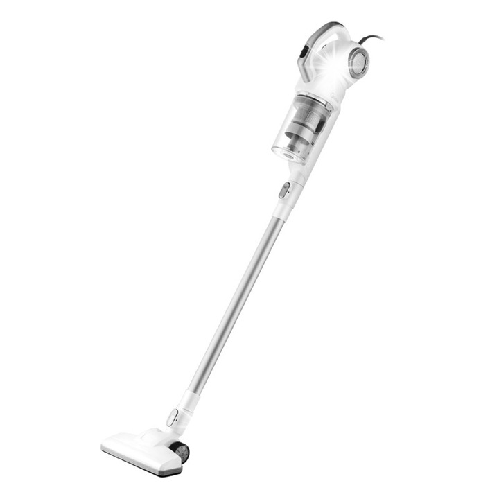 Вертикална прахосмукачка Midea MCS2045IT, 450W, без торба, бяла, 110x20x25см, комплект с аксесоари