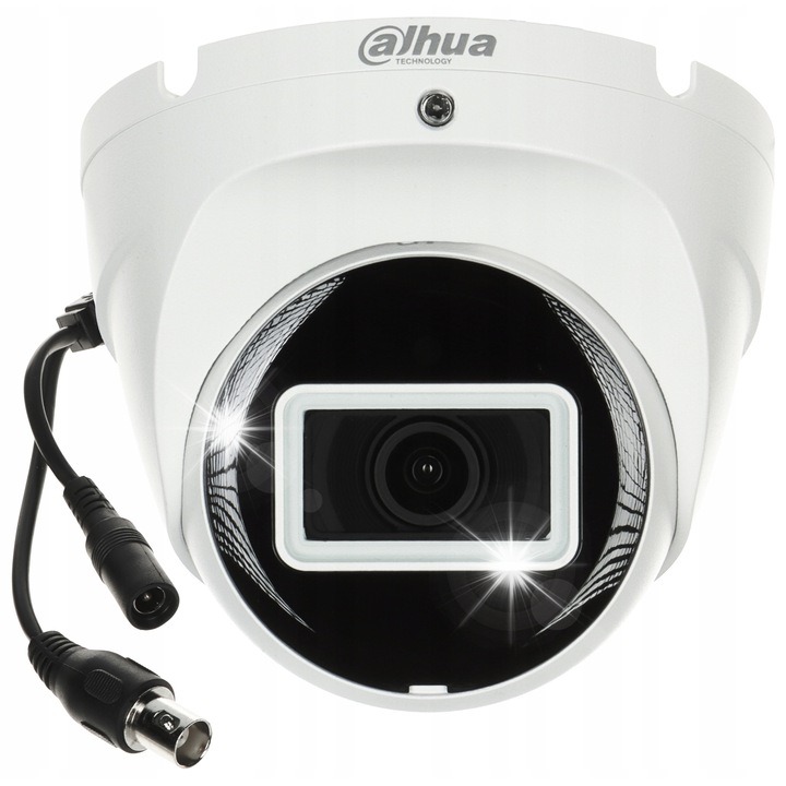 Камера за наблюдение Dahua HAC-T2A21-U-0280B, 1080p, 2.8мм, бяла, IP67, 94x78мм